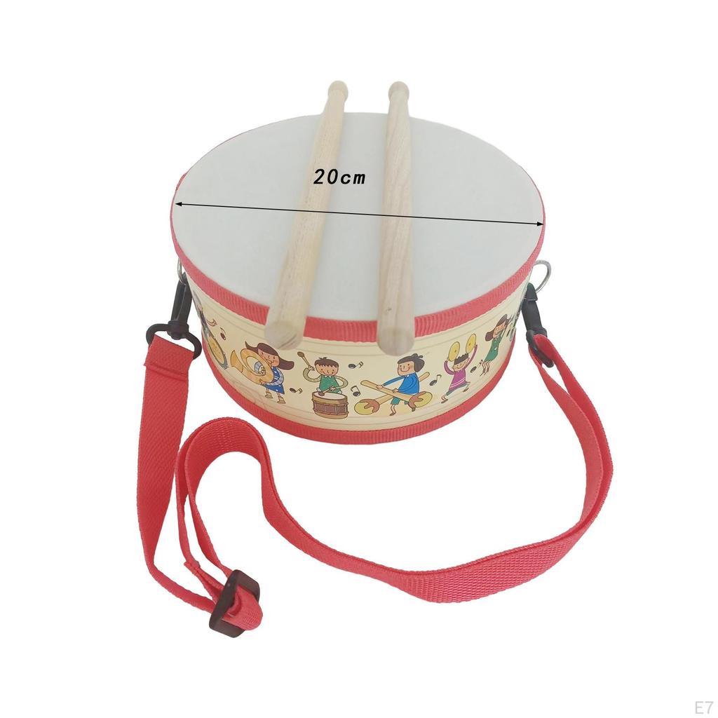 8 Inch Wooden Drum Set for Kids, Ideal Birthdays and Special Occasions