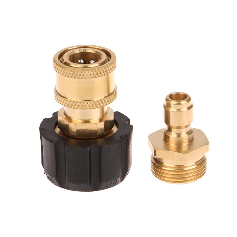 Swivel M22 To 1/4" 3/8" Quick Connect Hitch Kits For High Pressure Wash Sprinkler To Hose Adaptor Connection 5000 Psi