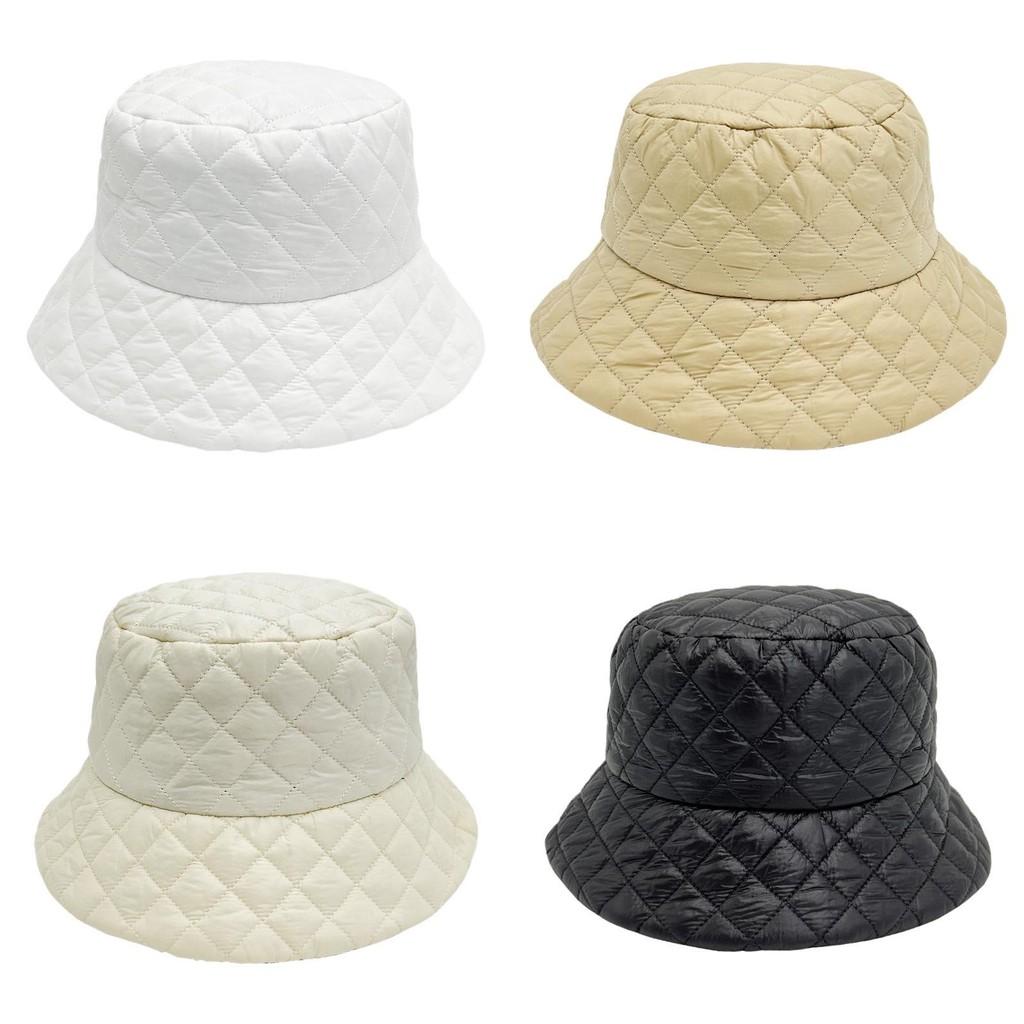 Winter Womens Featherweight Quilted Fisherman Hat With Windproof Sunshade For Casual Fashion