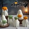3D Halloween Pumpkin Spooky Silicone Mold Halloween DIY Candle Making Supplies Ghost Aroma Candle Halloween Decor Prop Accessory