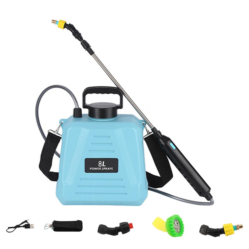 5L/8L Electric Sprayer with USB Rechargeable Handle and Telescopic Wand Garden Sprayer Water Sprayer for Lawn Garden Cleaning
