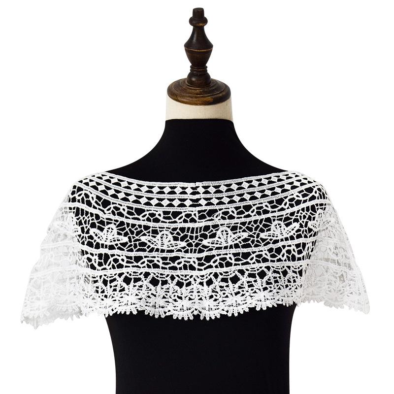 Ming style standing collar, Tn Plus Running Shoes Han lace embroidery, Han and Western fusion tassel shawl, hollowed out cloud shoulder AL102-1-2