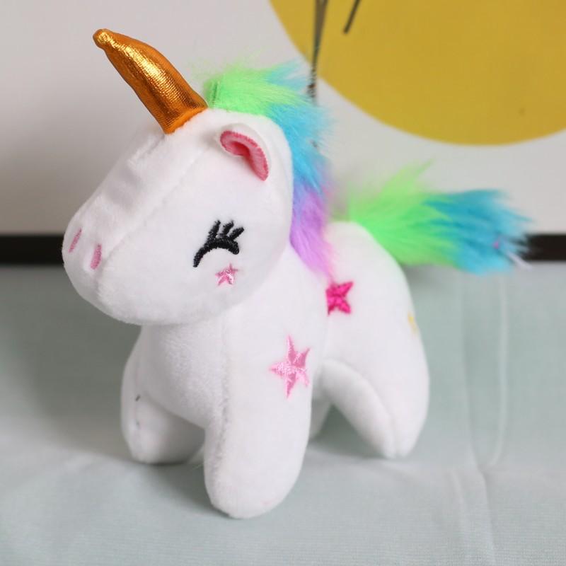Unicorn Doll Pendant Cute Pony Plush Toy Small Mini Bag Hanging Keychain