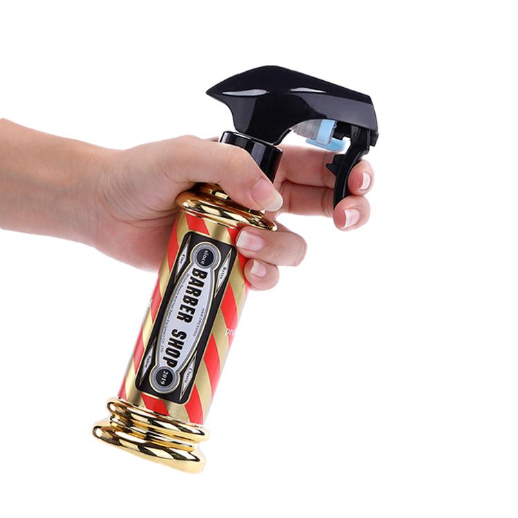 4 Colors Retro Barbershop Spray Bottles Mist Watreing Can Portable Refillable Bottles Salon Accessories Hairdresser Tools