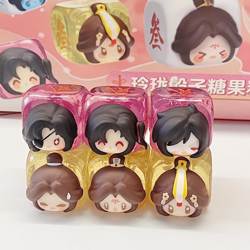 Hot Heaven Official Blessing Linglong Dice Blind Box Blind Bag Anime Model San Lang Xie Lian Hua Figure Surprise Toys Gifts