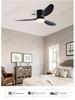 Walnut Ceiling Fan with Light and Remote Control, Variable Frequency, for Living, Dining, or Bedroom Spaces with ABS Blades.