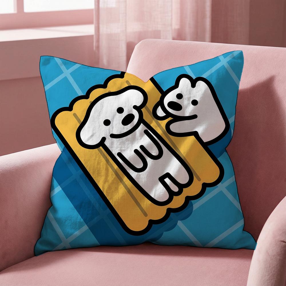Meme Cute Puppy Memes Cushion Cover MultiScene Pillow Cover for Home  Car  Reversible Soft  Durable for Daily Use