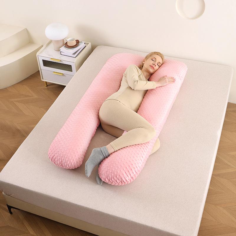 Multifunctional Maternity Support Pillow – For Back, Side Sleepers & Nursing – Washable & Removable Cover
