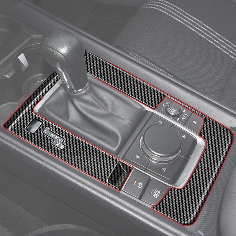 Car Center Gear Shift Box Cover Carbon Fiber Protector Sticker For 2023-2025 Mazda CX-50 Gas (not for CX50 Hybrid) Accessories