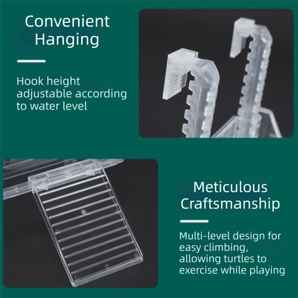 Climbing Ladder Reptile Basking Platform Hanging Turtle Tank Platform Tortoise Enclosures