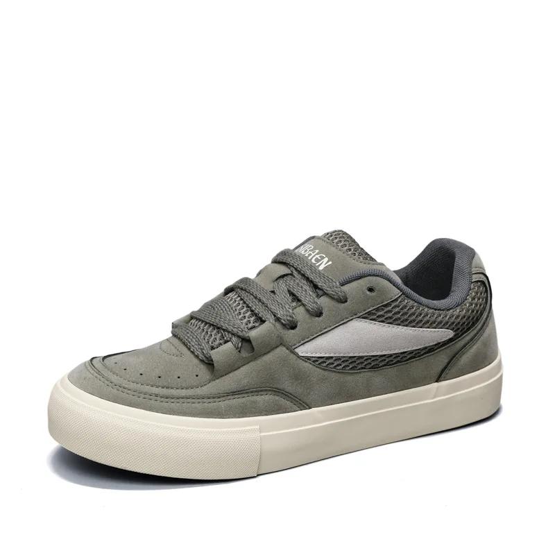 Евро Мужские Повседневные Кеды из Холста Уличные Крутые Плоские Кеды для Скейтбординга Модные Кроссовки для Молодого Человека 39 зелёный