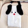 Creative Puppy Car Tissue Box Cartoon Seat Back Tissue Hanging Bag 3D Hanging Armrest Box  Hotel