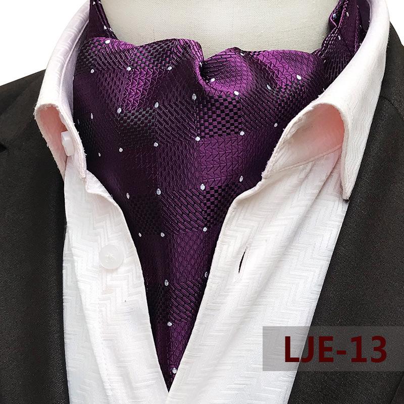 Men's Wide Tie Large Pattern Snood Scarf