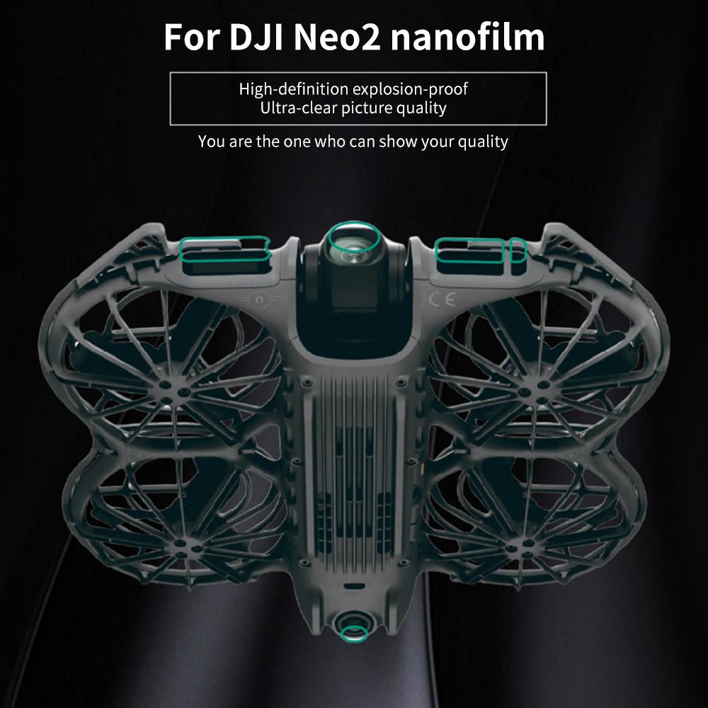 Lens Film For DJI Neo 2 Scratch-Resistant Nano Film Camera Radar Fish-Eye Protective Films For DJI Neo 2 Drone Accessories
