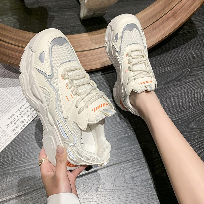 Dad shoes women's tide spring and summer new thick-soled casual fashion student Xiaobai sports shoes
