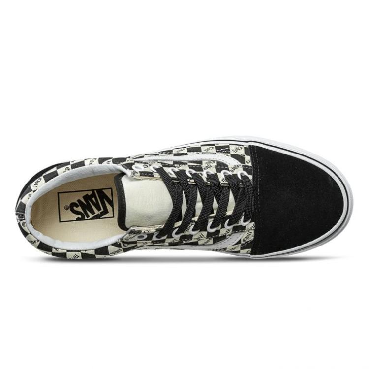 Vans Old Skool Chill Vibes Checkerboard Unisex Sneakers Black White VN0A38G1QSE