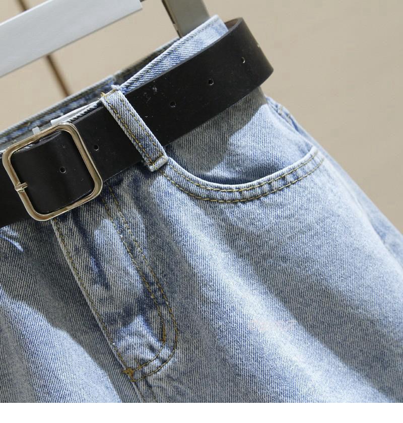 Trendy Women's High-Waisted Denim Shorts - 2026 Spring/Summer Korean Style, Loose Fit, Slimming Rolled Hem, Wide Leg A-line Design