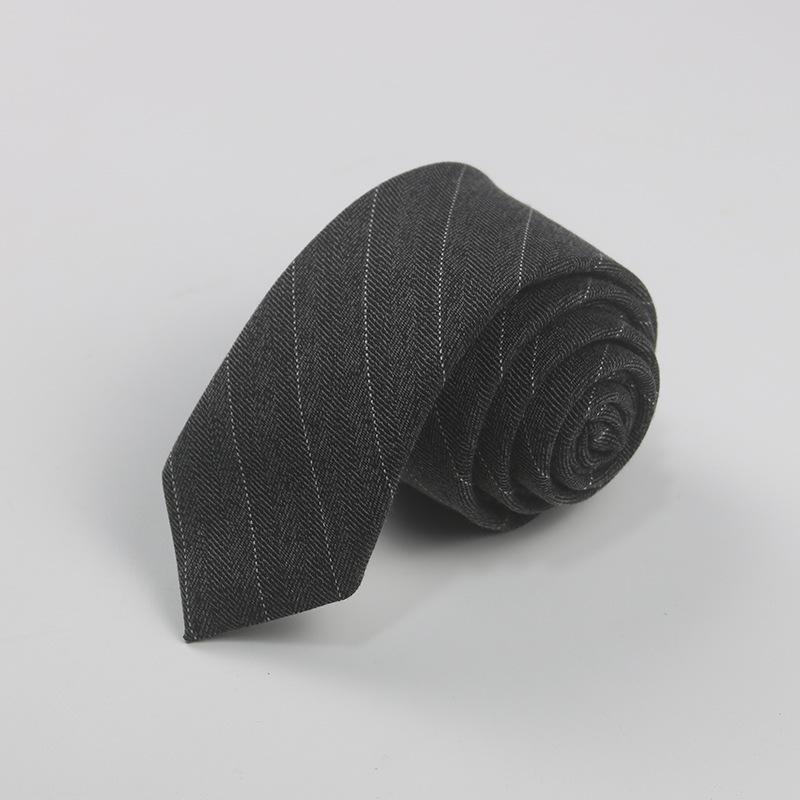 Wool Blended Tie Men'S And Women'S Casual British Striped Plaid Small Fragrant Style Photography Gentleman'S Hand Tie