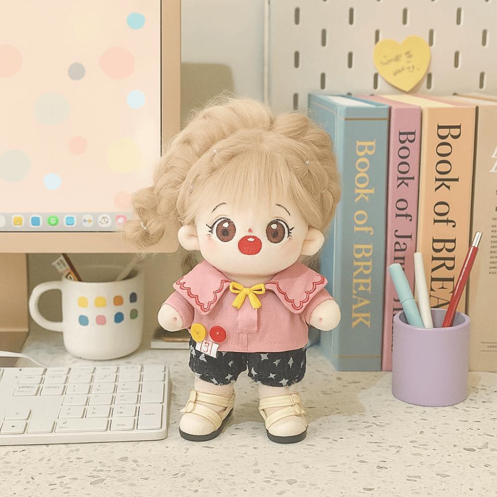 Lovely Design Idol Dolls Cartoon Pattern Skirt Soft Texture Cotton Plush Dolls Skirt Friends Gifts