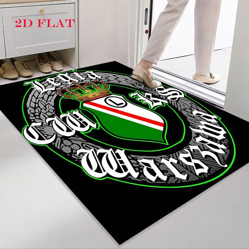 Legia Warsaw poster Carpet Rug for Living Room Bedroom Home Sofa Decoration,Kids play Nonslip Floor Mat