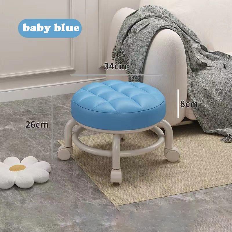 Home Wheeled Low Chair Pulley Stool Household Universal Wheel Silent Wheel Rotating Floor Cleaning Pulley Home Furniture
