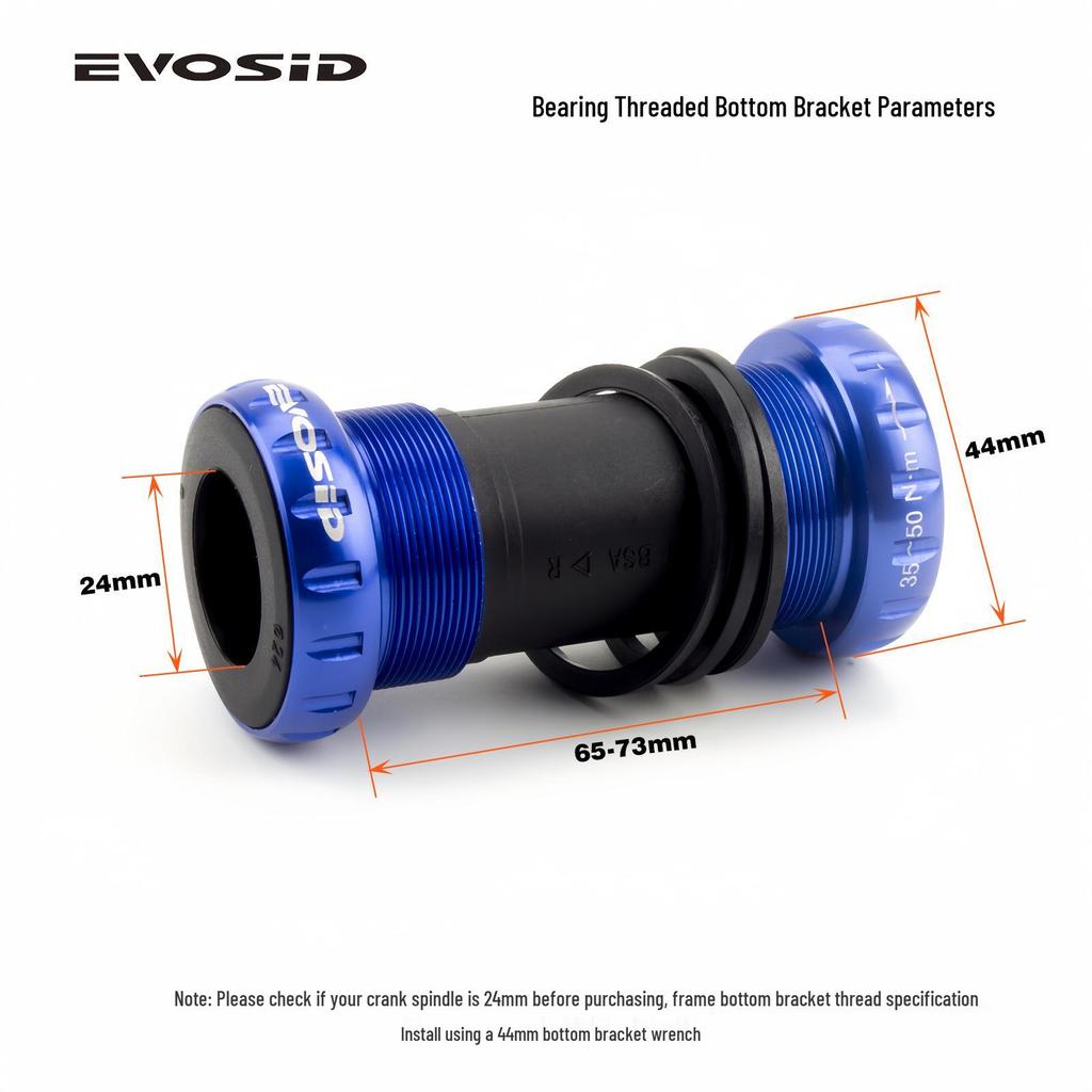 Mountain Bike Hollow Crankset BSA Bottom Bracket