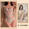 Purple Erotic Underwear, Sexy Lace Hollowed-out Suspenders Show Large Perspective, Free Backless Pajamas, Pure Desire Set