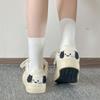 Spring and Summer Platform White Shoes Women's New Casual Board Shoes Women's Shoes Cute Puppy Bread Shoes