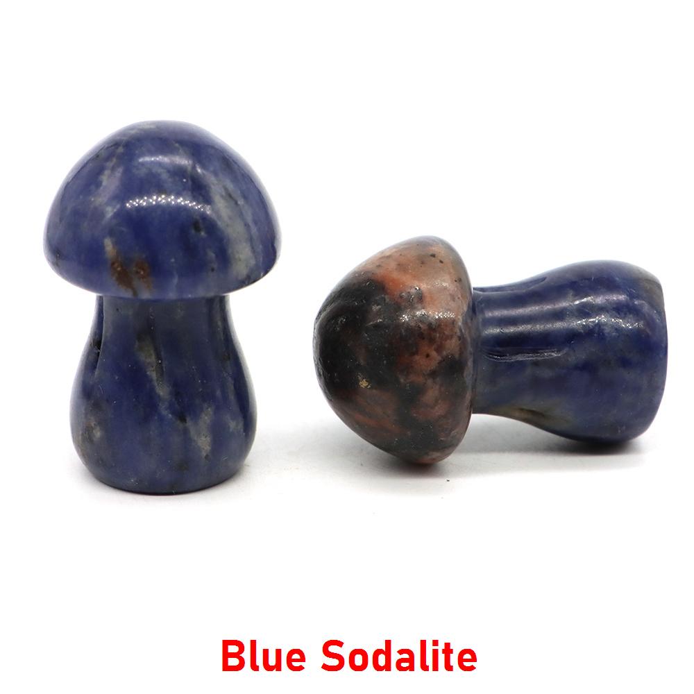 1.5" Natural Crystal Mushroom Gem Quartz Mushroom Mineral Healing Reiki Home Decoration Diy Crafts Gift Aquarium Stone