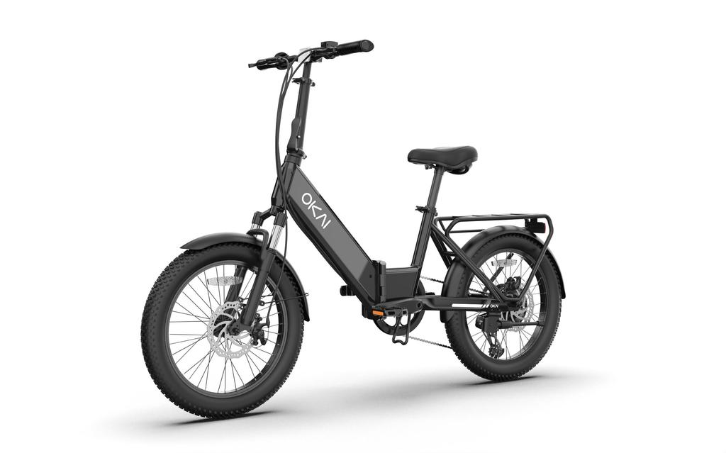 OKAI EBF10 Elektrické kolo 20*3 palcové pneumatiky 250W motor 48V 10,4Ah baterie