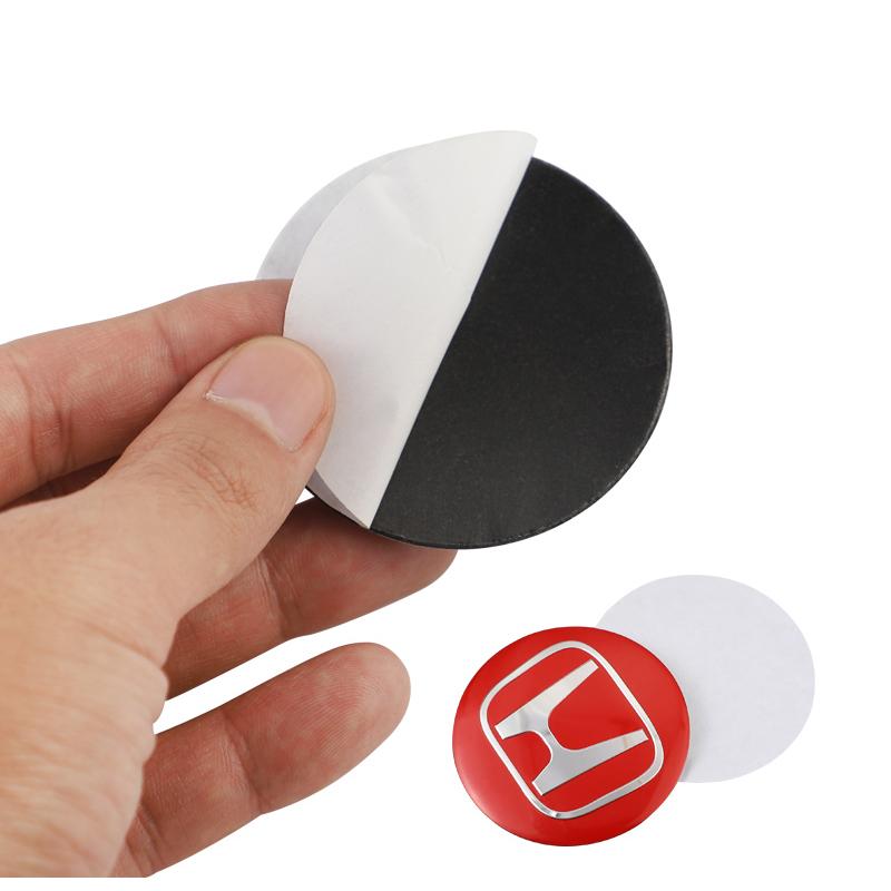 CKBSX1 4Pcs Aluminum Car Wheel Hub Cap Stickers Emblem Accessories For Honda Pilot Odyssey Civic HR-V Prologue ZR-V Passport Fit Freed