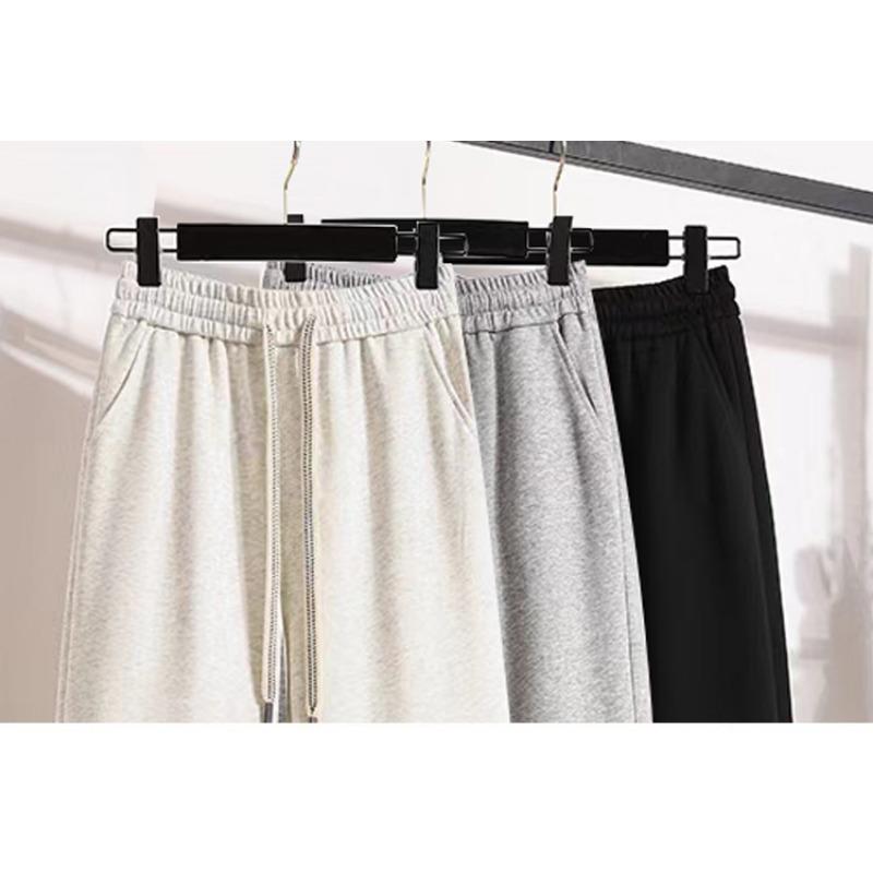 DIMANAF 2025 Plus Size Long Pants Spring Belt Women Solid Harem Elastic Waist Casual Loose Yellow Pink Loose Pants New