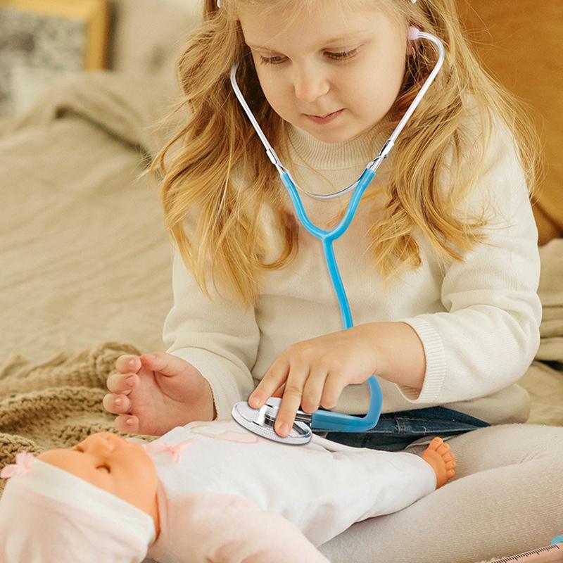 Little Doctor Nurse Cosplay DressUp Simulated Stethoscope Blood Pressure Moni Syringe  Halloween Party Interactive Game Prop ZYF