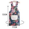 SFTRADE Women's Waterproof Apron, Stylish, Easy To Put On and Take Off, Popular, Water-Repellent, Perfect for Cafe Staff, Nursery Teachers, Restaurant