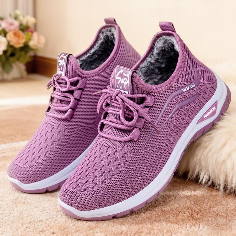 Womens Winter Warm Ankle Boots Non-slip Casual Low-top Sneakers Daily Outdoor