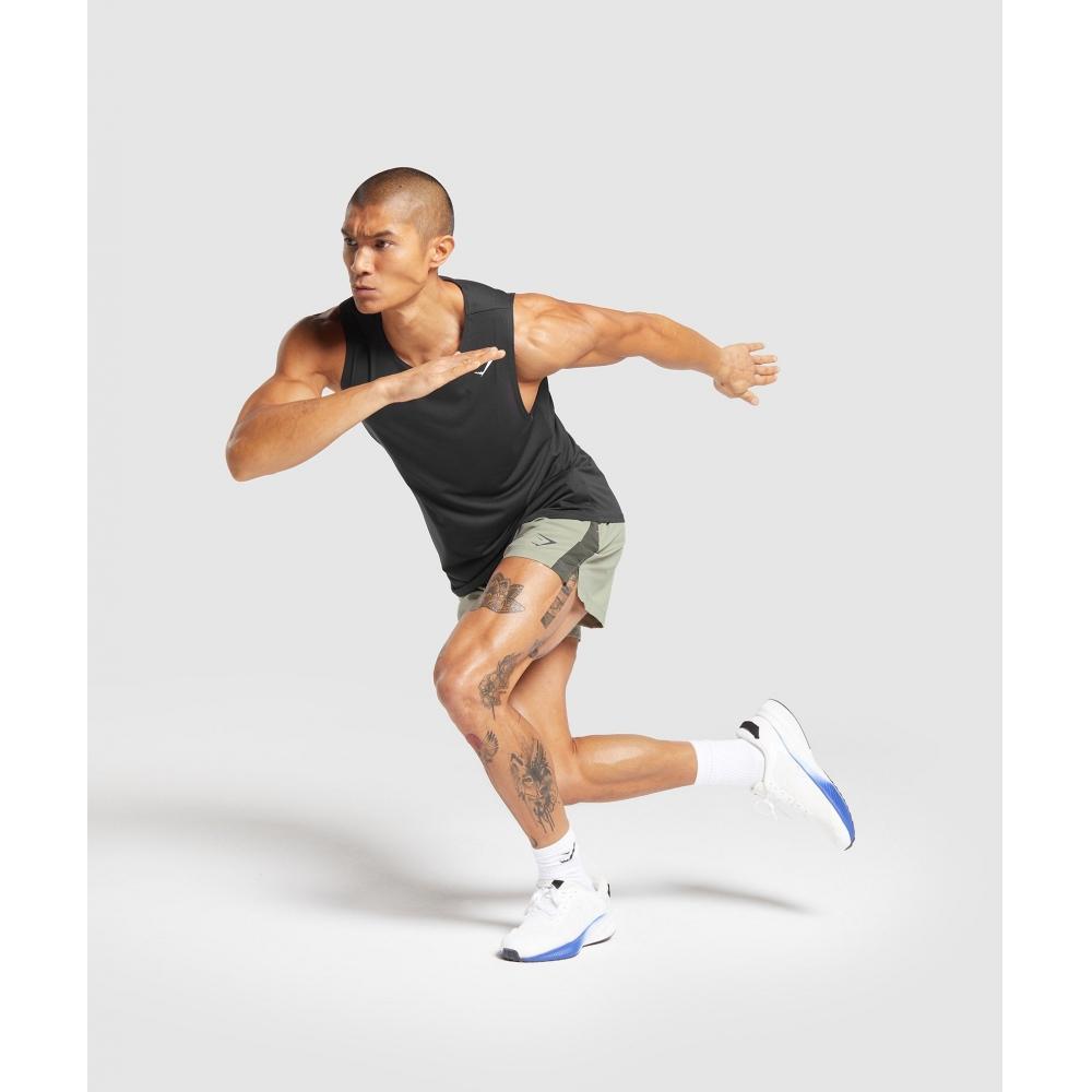 Gymshark Sport 5  Shorts Chalk Green Strength Green A2a8k Ecj3