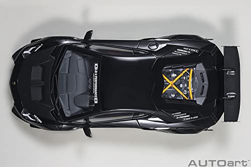 AUTOart 1/18 Scale Liberty Walk LB-WORKS Lamborghini Aventador Limited Edition Black (LBWK/Carbon Black Hood) Finished Model 79244