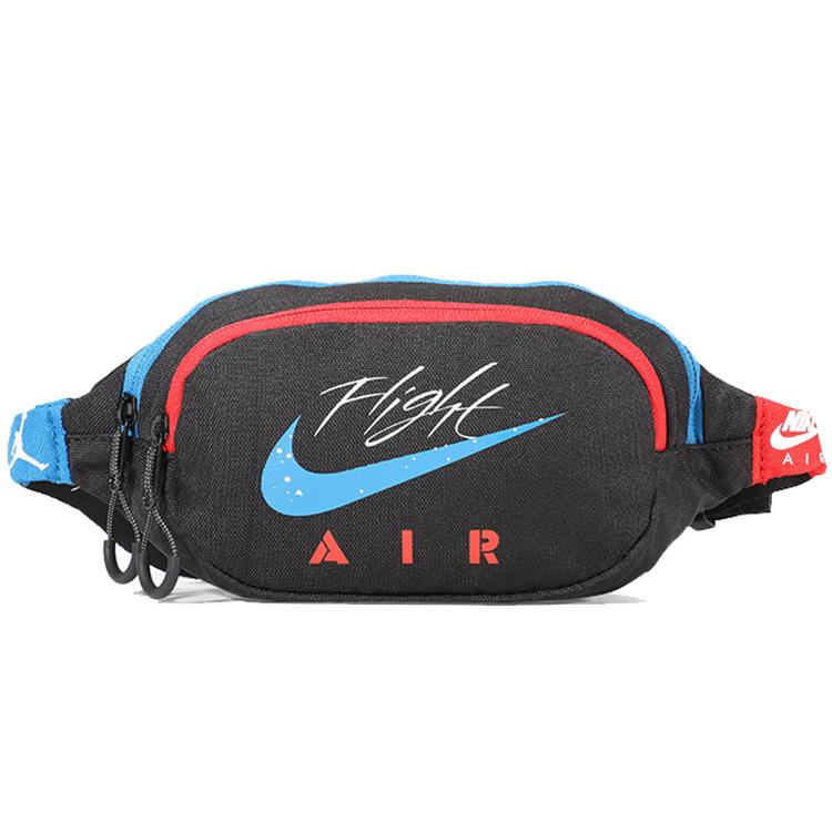 

New Jordan Polyester Shoulder Crossbody Bag, Fanny Pack Regular Unisex Red & Blue/Black 9A0378-023 27.9*6.1*14.0CM