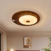2025 Chinese-Japanese Solid Wood Ceiling Light for Bedroom and Dining Room