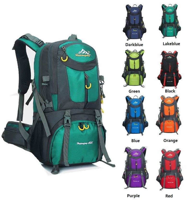 Hexagonal Nylon Backpack For Camping Climbing And Trekking 40l/50l/60l