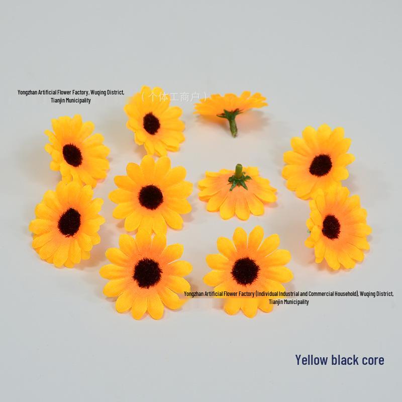 Silk Daisy Chrysanthemum Flowers 4cm for Children's Day Dance Wreath, Wristband, Flower Box, and DIY Arrangement.