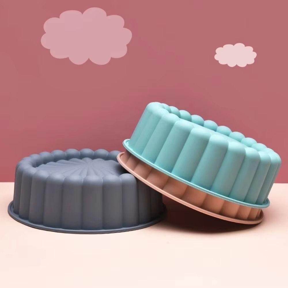 Non-Stick Round Cake Mold Heat Resistant Cake Baking Mold Silicone Cake Mold  Baking Tool
