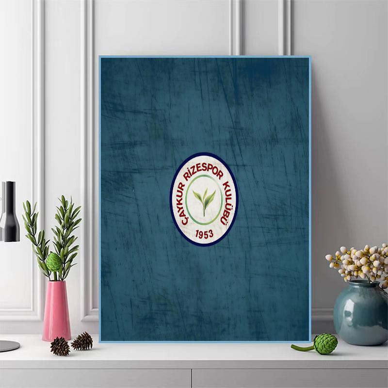 Football Club Emblem 100% Round Full Drill 5D DIY Diamond Painting Embroidery Cross Stitch Rhinestone Decor