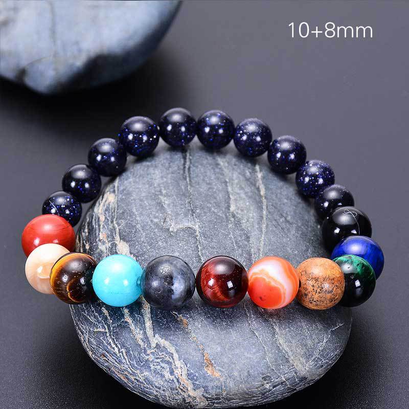 JYL TS Bracelet  Men's Volcanic Style Braided Design Fosters Stability