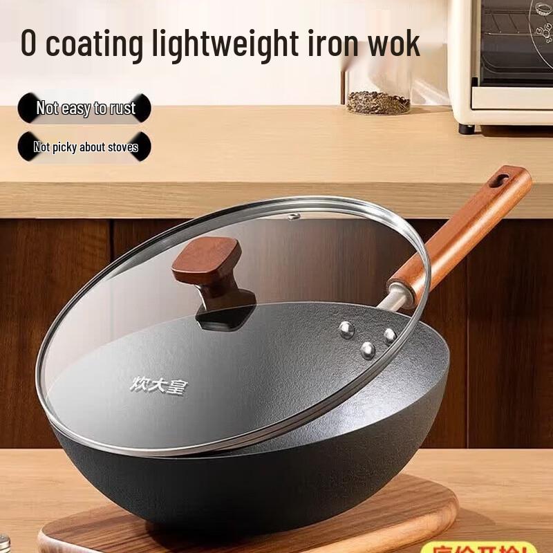 Сковорода-вок COOKER KING TY32CG 32 см, чугунная