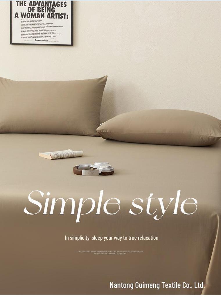 A-class Pure Cotton Solid Color Pillowcase Pair 48x74cm - Skin-Friendly for Home & Hotel Use