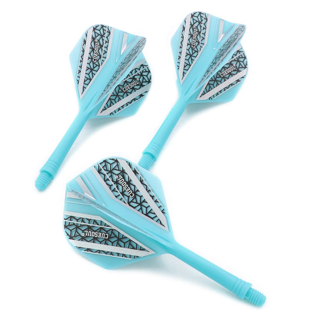 CUESOUL Dart Flight And Shaft Integrated System ROST Series Standard Shape Medium Size 3 Pieces
