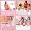 2Pcs A Sweet Little Girl is on Her Way Tablecloths,Pink Bow Baby Shower Decorations Coquette Bow Plastic Table Cover Pink Bow Birthday Party