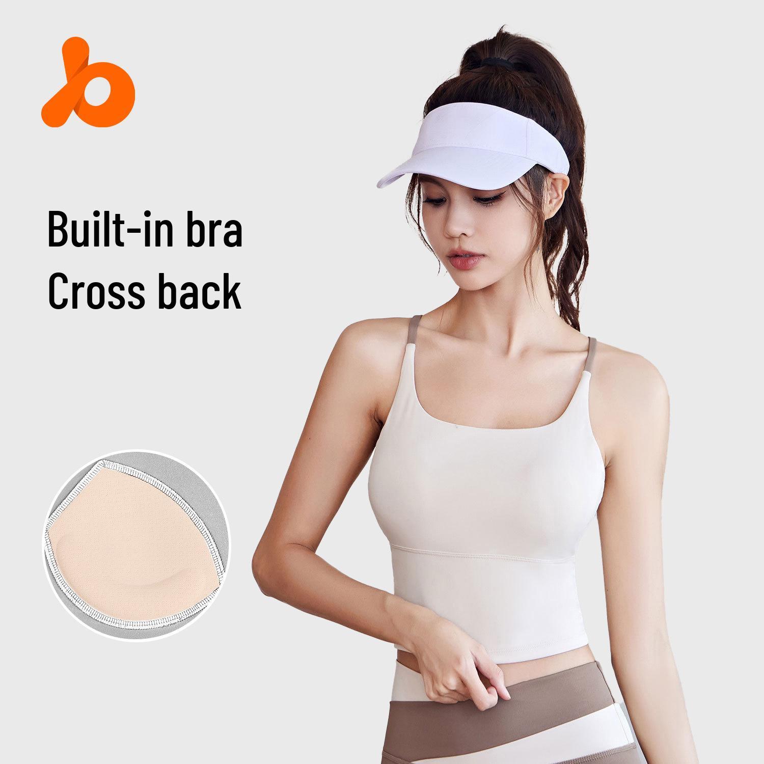 

Juyi Hall Women s High Elastic Sports Bra with Chest Pads M