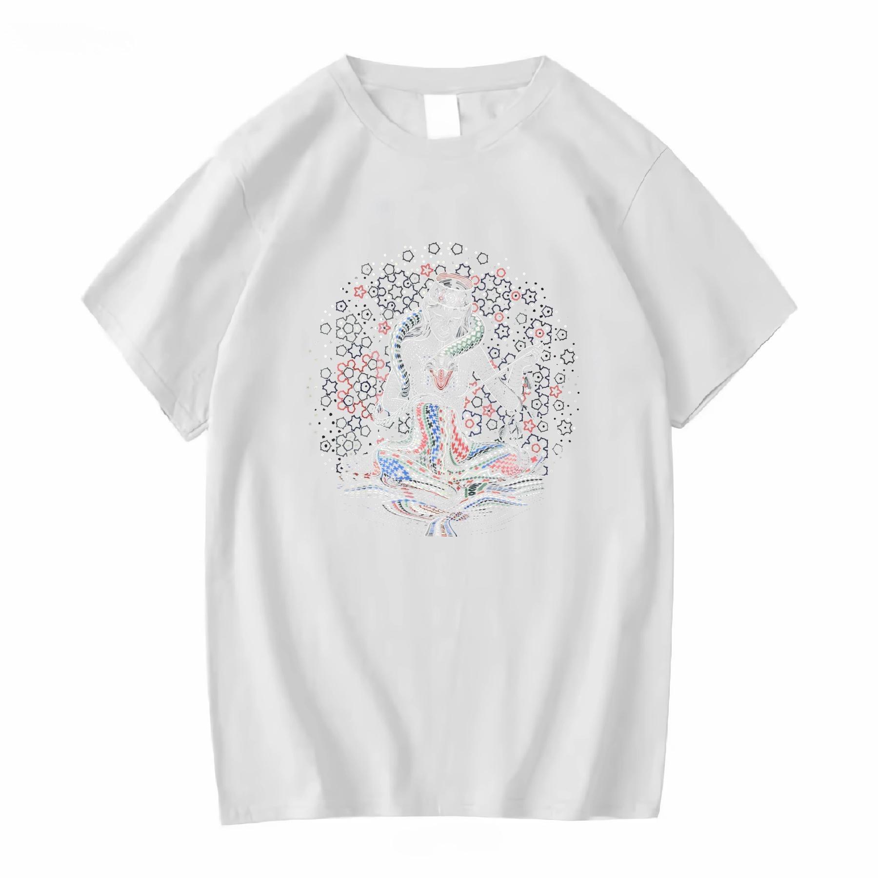 

2025 New Essential Cotton Unisex T-Shirt Fashion Printing Soft Breathable Crew Neck Fashion Men s and Women s T-Shirts One Piece S